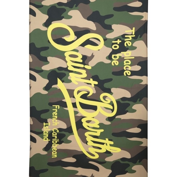 MC2 Saint Barth Aidan Camo-Print Beach Towel - Picture 3 of 7